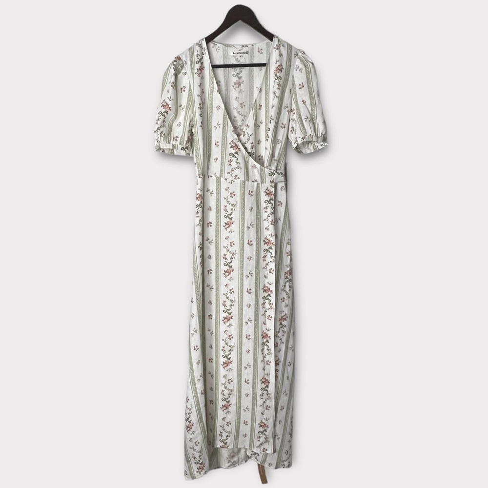 Floral Striped Maxi Dress